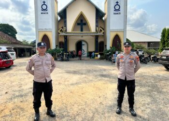 Dipimpin Waka Polres Mesuji, Personil Siaga Kompi III Gelar Patroli Menyeluruh dan Pengamanan Tempat Ibadah