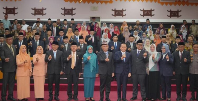 Asisten II Tubaba Hadiri Pelantikan Sekda Kota Metro.