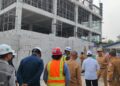 Dampingi BPKP Provinsi Bupati Tubaba Tinjau Pembangunan RSUD