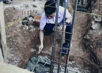 Bupati Pringsewu Letakkan Batu Pertama Pembangunan Masjid Darussalam Bandungbaru Barat
