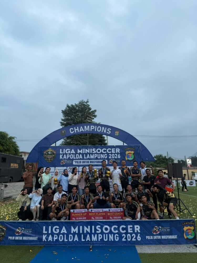Tim Sepak Bola Polres Mesuji Torehkan Prestasi Gemilang di Ajang Mini Soccer Kapolda Lampung 2026