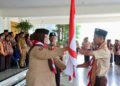 Umi Laila Pimpin Apel Pelepasan Kontingen Kwarcab Pringsewu ke Jambore Nasional XII Tahun 2026