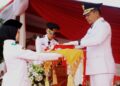 Pemkab Pringsewu Gelar Upacara HUT Ke-81 Kemerdekaan RI