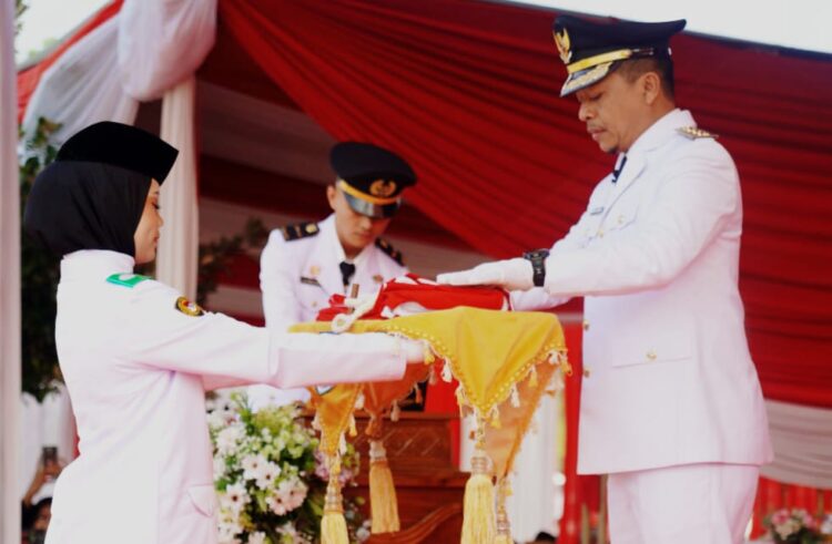 Pemkab Pringsewu Gelar Upacara HUT Ke-81 Kemerdekaan RI