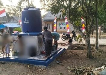 Wujud Kepedulian Nyata, Polri Beri Bantuan Sumur Bor Atasi Kekurangan Air Bersih di Desa Labuhan Permai