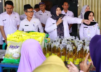 Kendalikan Inflasi, Wabup Pringsewu Buka Gerakan Penetrasi Pasar di Gadingrejo