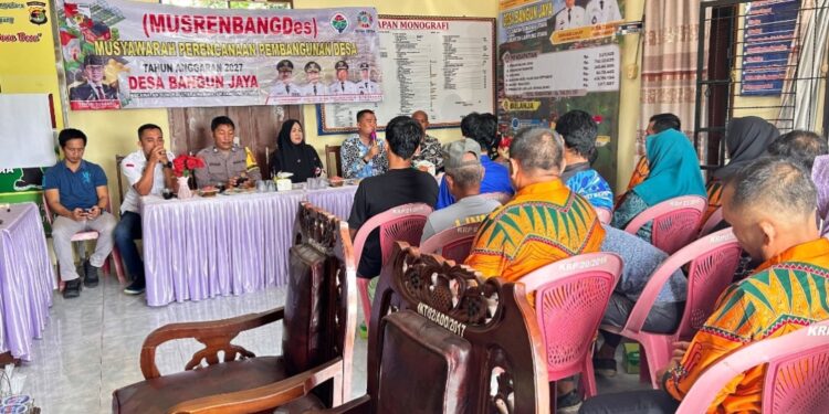 Pemdes Bangun Jaya Gelar Musyawarah Perencanaan Pembangunan Desa 2027