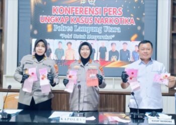 Dalam 1 Bulan, Kapolres Tangkap  10 Bandar  Narkoba Di Lampung Utara
