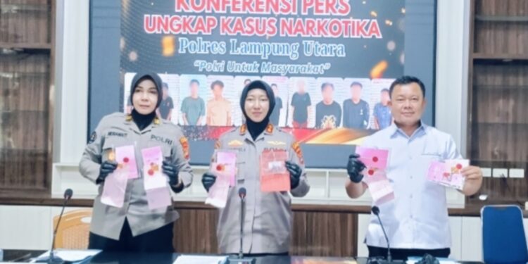 Dalam 1 Bulan, Kapolres Tangkap 10 Bandar Narkoba Di Lampung Utara