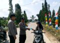 Polres Mesuji Gerak Cepat Bagikan Masker Kepada Masyarakat Pasca Erupsi GAK