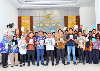Kantor ATR/BPN Mesuji Launching Pojok Baca di Ruang Loket Pelayanan Pertanahan”