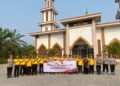 Dipimpin Kabag SDM, Polres Mesuji Laksanakan Kegiatan Indonesia Asri di Masjid Baitul A’mal