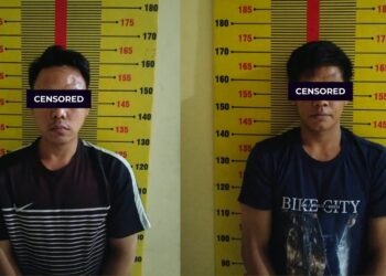 Polres Pringsewu Kembali Meringkus Dua Pria Terlibat Dalam Peredaran Narkotika Jenis Sabu.