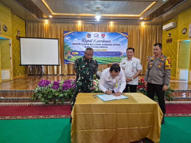 Sinergi dan Kolaborasi GTRA Kabupaten Mesuji, Perkuat Komitmen Reforma Agraria untuk Kesejahteraan Masyarakat