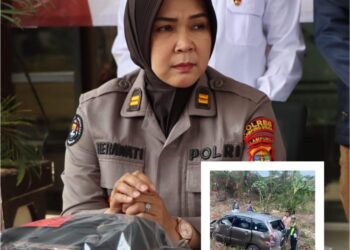 Pengemudi Avanza Yang Terjun Ke Rawa, Disebut DPO Narkoba Polres Lampura