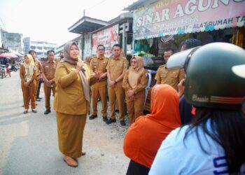 Kendalikan Inflasi, Pemkab Pringsewu Gelar Penetrasi Pasar di Pasar Induk