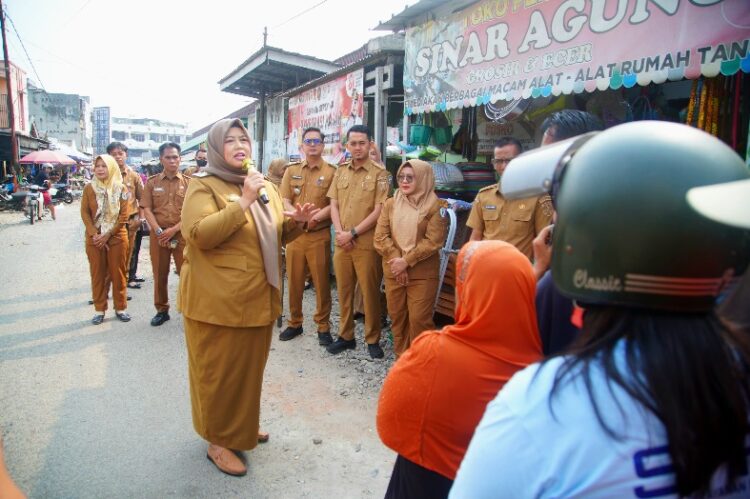 Kendalikan Inflasi, Pemkab Pringsewu Gelar Penetrasi Pasar di Pasar Induk