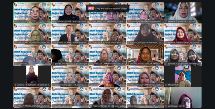 Tingkatkan Mutu Dan Kualitas, Dinas Pendidikan Lampura Gelar Diklat Berjenjang Tingkat Mahir Pendidik PAUD