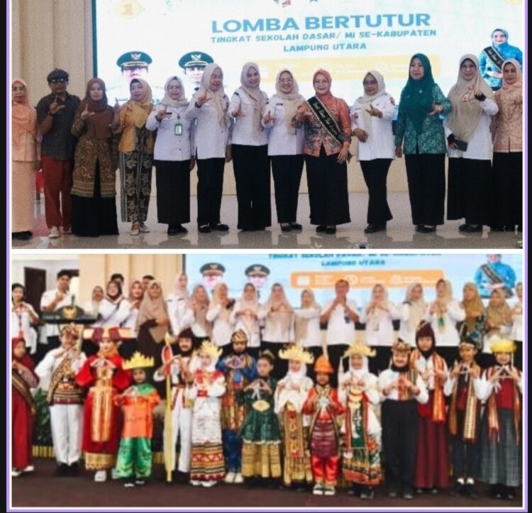 Gelar Lomba Bertutur, Dinas Perpustakaan Lampura Dorong Keberanian, Kreativitas Dan Rasa Percaya Diri Anak 
